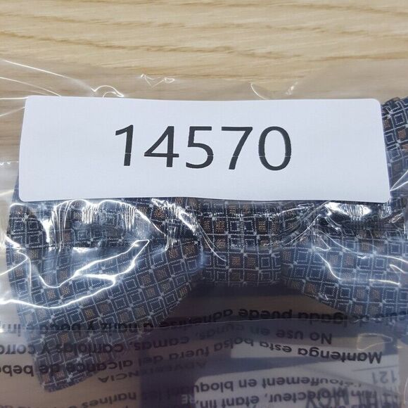 ALFANI Bow Tie Brown Micro Geometric Patterned Adjustable Elegant Formal - Picture 4 of 4